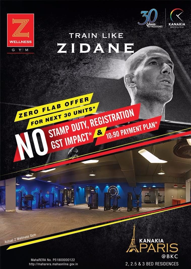 Train like Zidane for your fitness in wellness gym at Kanakia Paris, Mumbai Update